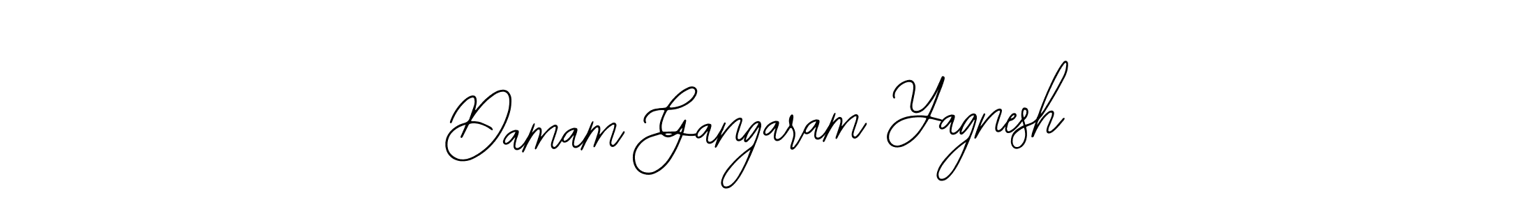 Damam Gangaram Yagnesh stylish signature style. Best Handwritten Sign (Bearetta-2O07w) for my name. Handwritten Signature Collection Ideas for my name Damam Gangaram Yagnesh. Damam Gangaram Yagnesh signature style 12 images and pictures png