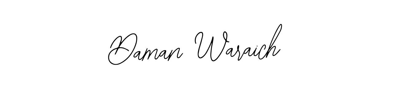 Also we have Daman Waraich name is the best signature style. Create professional handwritten signature collection using Bearetta-2O07w autograph style. Daman Waraich signature style 12 images and pictures png