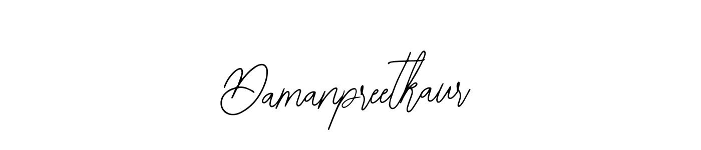 How to make Damanpreetkaur signature? Bearetta-2O07w is a professional autograph style. Create handwritten signature for Damanpreetkaur name. Damanpreetkaur signature style 12 images and pictures png