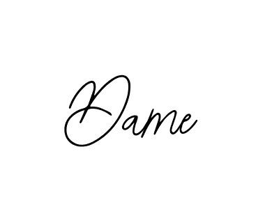 The best way (Bearetta-2O07w) to make a short signature is to pick only two or three words in your name. The name Dame include a total of six letters. For converting this name. Dame signature style 12 images and pictures png