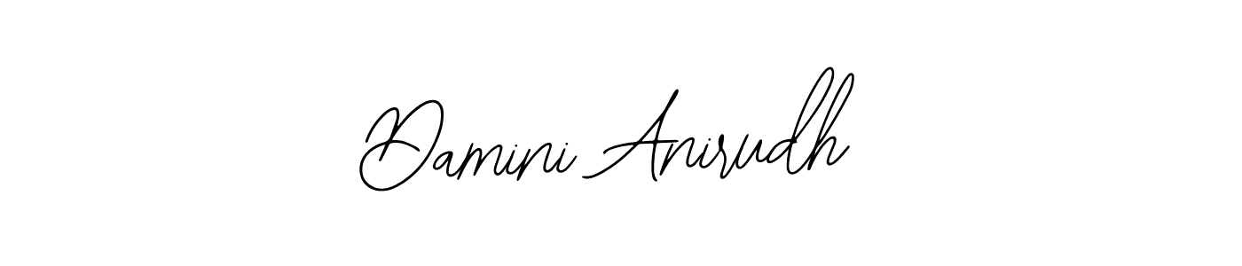Also You can easily find your signature by using the search form. We will create Damini Anirudh name handwritten signature images for you free of cost using Bearetta-2O07w sign style. Damini Anirudh signature style 12 images and pictures png