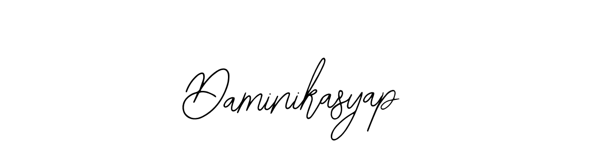 if you are searching for the best signature style for your name Daminikasyap. so please give up your signature search. here we have designed multiple signature styles  using Bearetta-2O07w. Daminikasyap signature style 12 images and pictures png