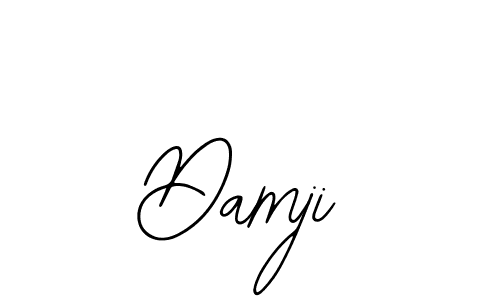 You should practise on your own different ways (Bearetta-2O07w) to write your name (Damji) in signature. don't let someone else do it for you. Damji signature style 12 images and pictures png