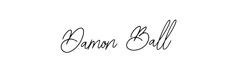 How to make Damon Ball name signature. Use Bearetta-2O07w style for creating short signs online. This is the latest handwritten sign. Damon Ball signature style 12 images and pictures png