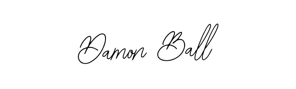 How to make Damon Ball name signature. Use Bearetta-2O07w style for creating short signs online. This is the latest handwritten sign. Damon Ball signature style 12 images and pictures png