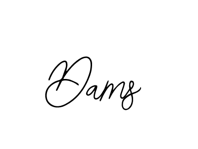 You should practise on your own different ways (Bearetta-2O07w) to write your name (Dams) in signature. don't let someone else do it for you. Dams signature style 12 images and pictures png