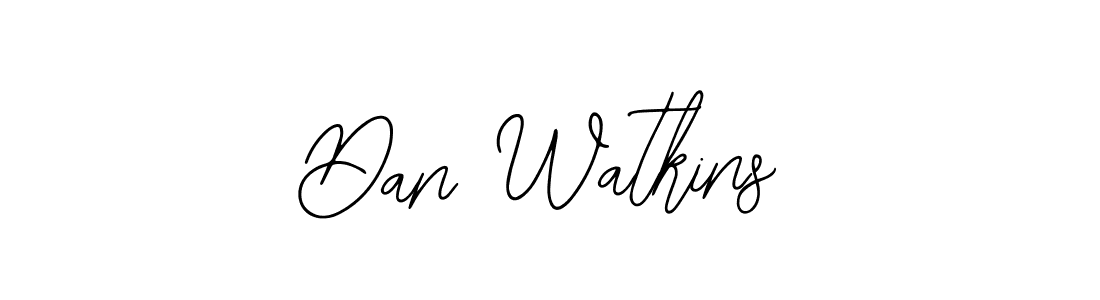 How to make Dan Watkins name signature. Use Bearetta-2O07w style for creating short signs online. This is the latest handwritten sign. Dan Watkins signature style 12 images and pictures png