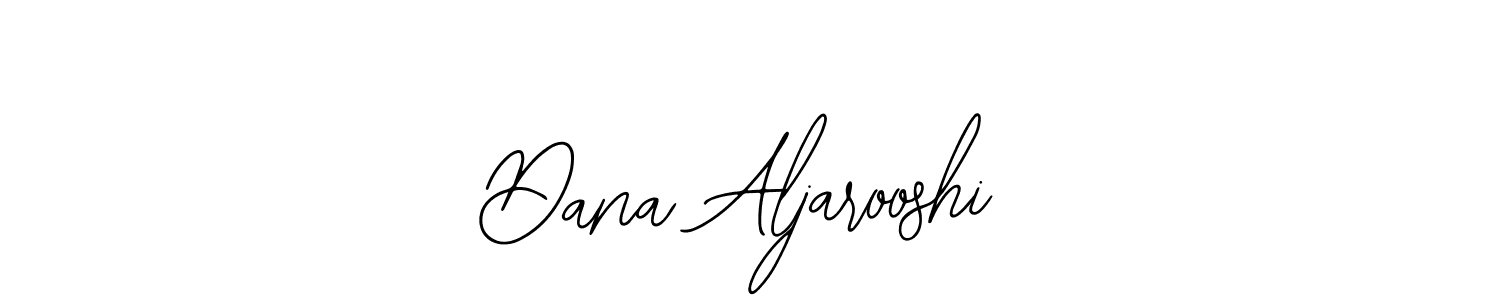 The best way (Bearetta-2O07w) to make a short signature is to pick only two or three words in your name. The name Dana Aljarooshi include a total of six letters. For converting this name. Dana Aljarooshi signature style 12 images and pictures png