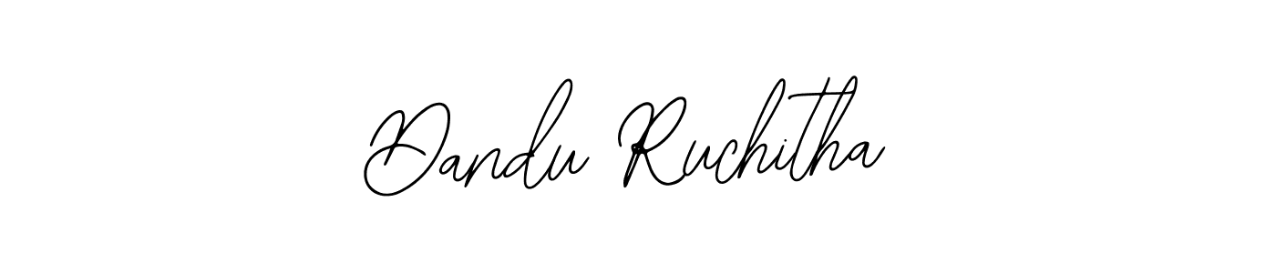 How to Draw Dandu Ruchitha signature style? Bearetta-2O07w is a latest design signature styles for name Dandu Ruchitha. Dandu Ruchitha signature style 12 images and pictures png