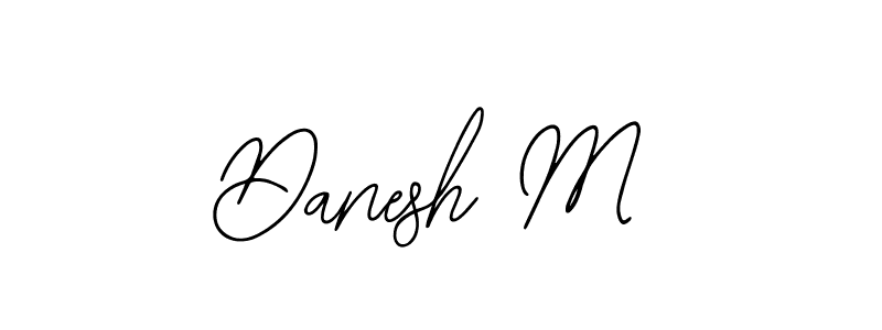 Use a signature maker to create a handwritten signature online. With this signature software, you can design (Bearetta-2O07w) your own signature for name Danesh M. Danesh M signature style 12 images and pictures png