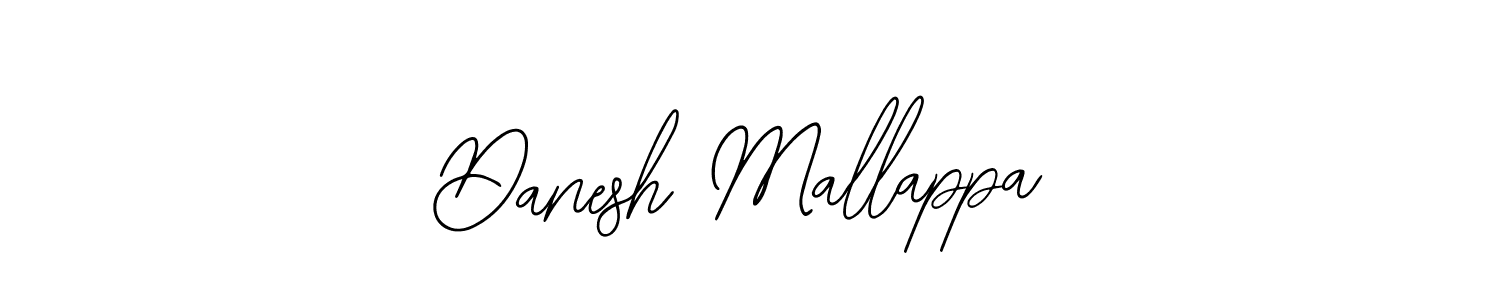 How to make Danesh Mallappa name signature. Use Bearetta-2O07w style for creating short signs online. This is the latest handwritten sign. Danesh Mallappa signature style 12 images and pictures png