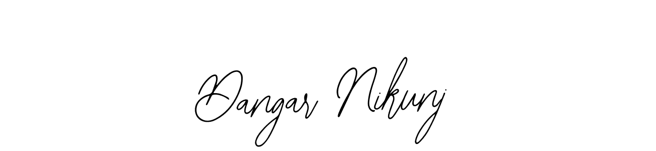 How to make Dangar Nikunj name signature. Use Bearetta-2O07w style for creating short signs online. This is the latest handwritten sign. Dangar Nikunj signature style 12 images and pictures png