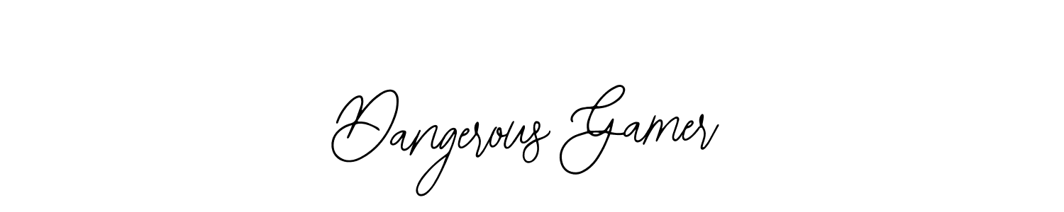 Bearetta-2O07w is a professional signature style that is perfect for those who want to add a touch of class to their signature. It is also a great choice for those who want to make their signature more unique. Get Dangerous Gamer name to fancy signature for free. Dangerous Gamer signature style 12 images and pictures png