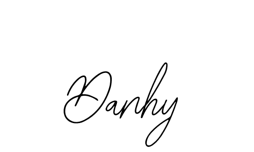 Use a signature maker to create a handwritten signature online. With this signature software, you can design (Bearetta-2O07w) your own signature for name Danhy. Danhy signature style 12 images and pictures png