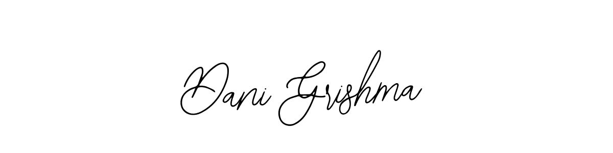 Bearetta-2O07w is a professional signature style that is perfect for those who want to add a touch of class to their signature. It is also a great choice for those who want to make their signature more unique. Get Dani Grishma name to fancy signature for free. Dani Grishma signature style 12 images and pictures png