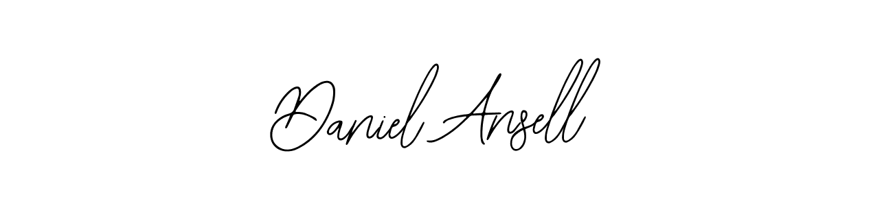 You should practise on your own different ways (Bearetta-2O07w) to write your name (Daniel Ansell) in signature. don't let someone else do it for you. Daniel Ansell signature style 12 images and pictures png