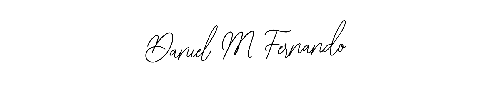 You should practise on your own different ways (Bearetta-2O07w) to write your name (Daniel M Fernando) in signature. don't let someone else do it for you. Daniel M Fernando signature style 12 images and pictures png