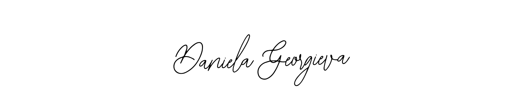 How to make Daniela Georgieva name signature. Use Bearetta-2O07w style for creating short signs online. This is the latest handwritten sign. Daniela Georgieva signature style 12 images and pictures png