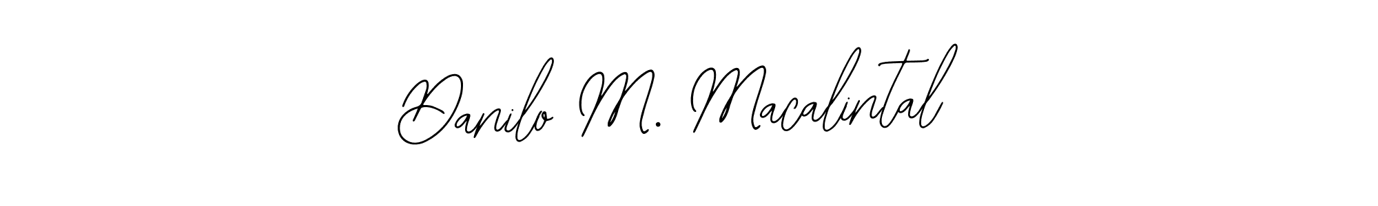 Bearetta-2O07w is a professional signature style that is perfect for those who want to add a touch of class to their signature. It is also a great choice for those who want to make their signature more unique. Get Danilo M. Macalintal name to fancy signature for free. Danilo M. Macalintal signature style 12 images and pictures png