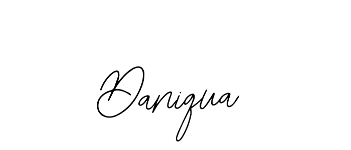 How to make Daniqua name signature. Use Bearetta-2O07w style for creating short signs online. This is the latest handwritten sign. Daniqua signature style 12 images and pictures png