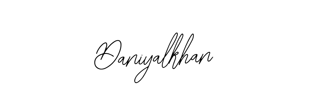 The best way (Bearetta-2O07w) to make a short signature is to pick only two or three words in your name. The name Daniyalkhan include a total of six letters. For converting this name. Daniyalkhan signature style 12 images and pictures png