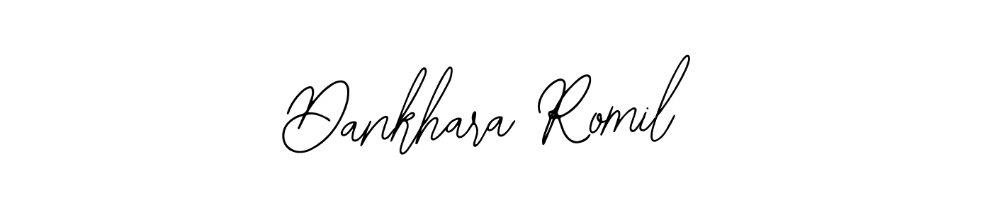 if you are searching for the best signature style for your name Dankhara Romil. so please give up your signature search. here we have designed multiple signature styles  using Bearetta-2O07w. Dankhara Romil signature style 12 images and pictures png