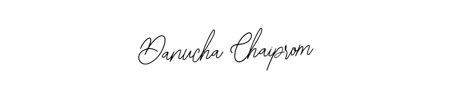 How to make Danucha Chaiprom name signature. Use Bearetta-2O07w style for creating short signs online. This is the latest handwritten sign. Danucha Chaiprom signature style 12 images and pictures png