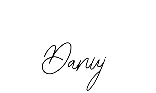 How to make Danuj name signature. Use Bearetta-2O07w style for creating short signs online. This is the latest handwritten sign. Danuj signature style 12 images and pictures png