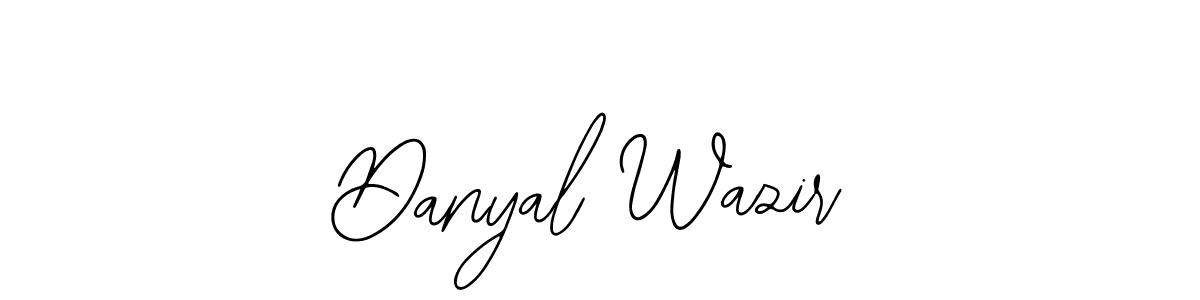 Use a signature maker to create a handwritten signature online. With this signature software, you can design (Bearetta-2O07w) your own signature for name Danyal Wazir. Danyal Wazir signature style 12 images and pictures png