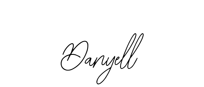 Use a signature maker to create a handwritten signature online. With this signature software, you can design (Bearetta-2O07w) your own signature for name Danyell. Danyell signature style 12 images and pictures png
