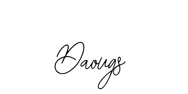 How to make Daougs signature? Bearetta-2O07w is a professional autograph style. Create handwritten signature for Daougs name. Daougs signature style 12 images and pictures png