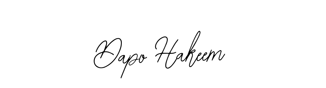 Design your own signature with our free online signature maker. With this signature software, you can create a handwritten (Bearetta-2O07w) signature for name Dapo Hakeem. Dapo Hakeem signature style 12 images and pictures png