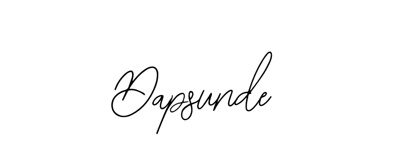 Make a beautiful signature design for name Dapsunde. With this signature (Bearetta-2O07w) style, you can create a handwritten signature for free. Dapsunde signature style 12 images and pictures png