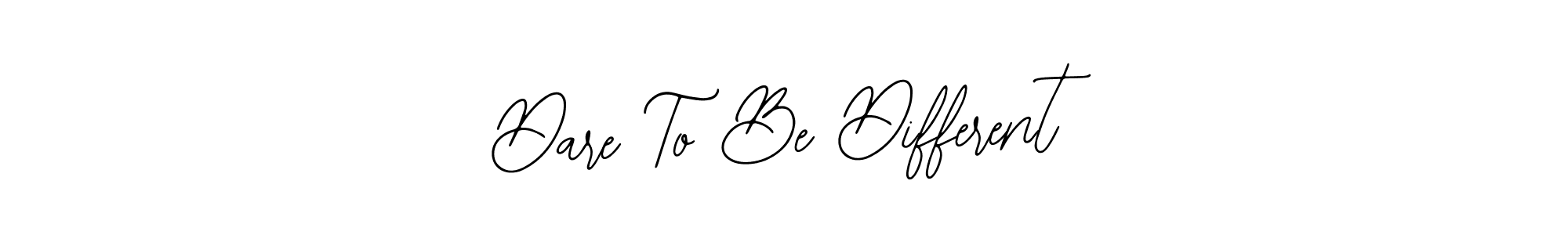 How to Draw Dare To Be Different signature style? Bearetta-2O07w is a latest design signature styles for name Dare To Be Different. Dare To Be Different signature style 12 images and pictures png