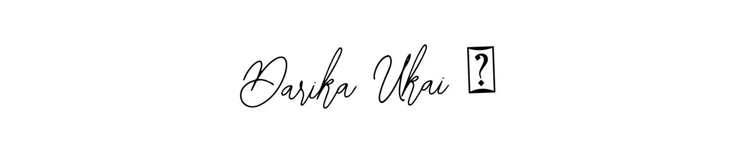 Also You can easily find your signature by using the search form. We will create Darika Ukai ♡ name handwritten signature images for you free of cost using Bearetta-2O07w sign style. Darika Ukai ♡ signature style 12 images and pictures png