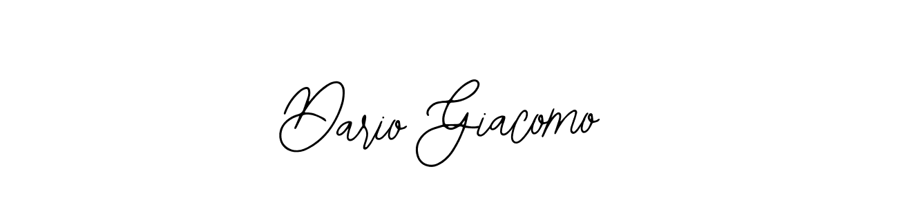 You should practise on your own different ways (Bearetta-2O07w) to write your name (Dario Giacomo) in signature. don't let someone else do it for you. Dario Giacomo signature style 12 images and pictures png