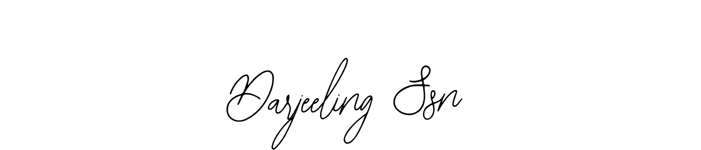 How to make Darjeeling Ssn name signature. Use Bearetta-2O07w style for creating short signs online. This is the latest handwritten sign. Darjeeling Ssn signature style 12 images and pictures png