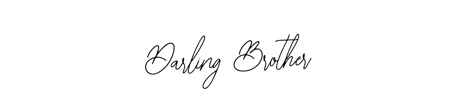 Use a signature maker to create a handwritten signature online. With this signature software, you can design (Bearetta-2O07w) your own signature for name Darling Brother. Darling Brother signature style 12 images and pictures png