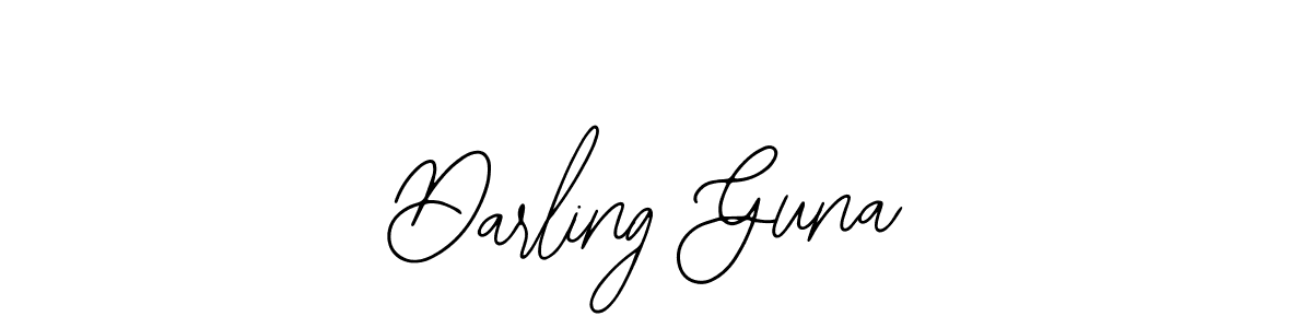 The best way (Bearetta-2O07w) to make a short signature is to pick only two or three words in your name. The name Darling Guna include a total of six letters. For converting this name. Darling Guna signature style 12 images and pictures png