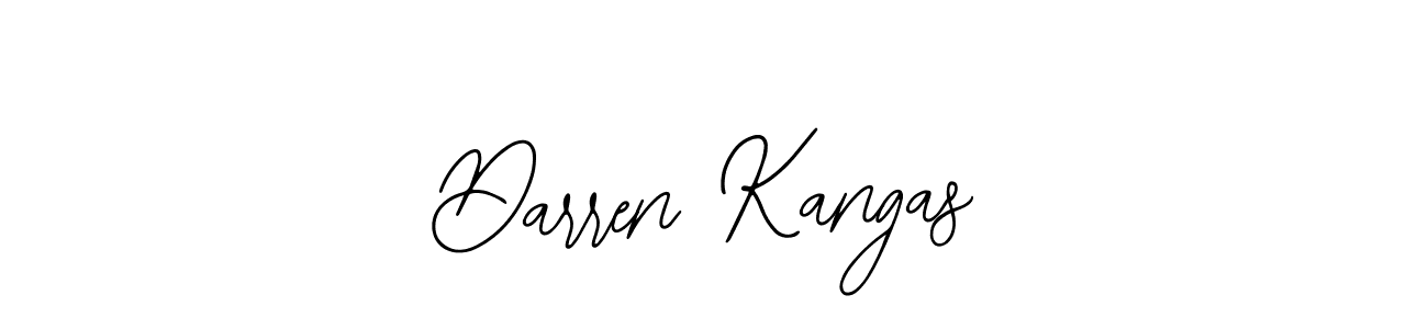Use a signature maker to create a handwritten signature online. With this signature software, you can design (Bearetta-2O07w) your own signature for name Darren Kangas. Darren Kangas signature style 12 images and pictures png