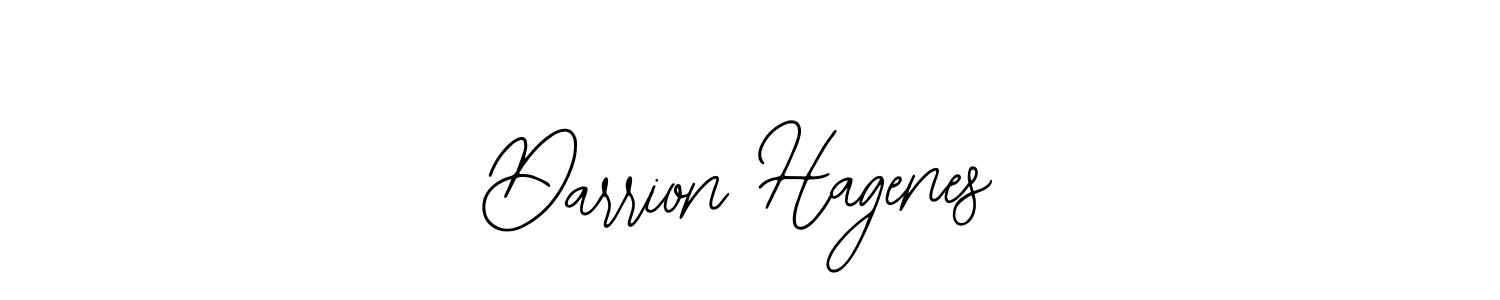 How to make Darrion Hagenes signature? Bearetta-2O07w is a professional autograph style. Create handwritten signature for Darrion Hagenes name. Darrion Hagenes signature style 12 images and pictures png