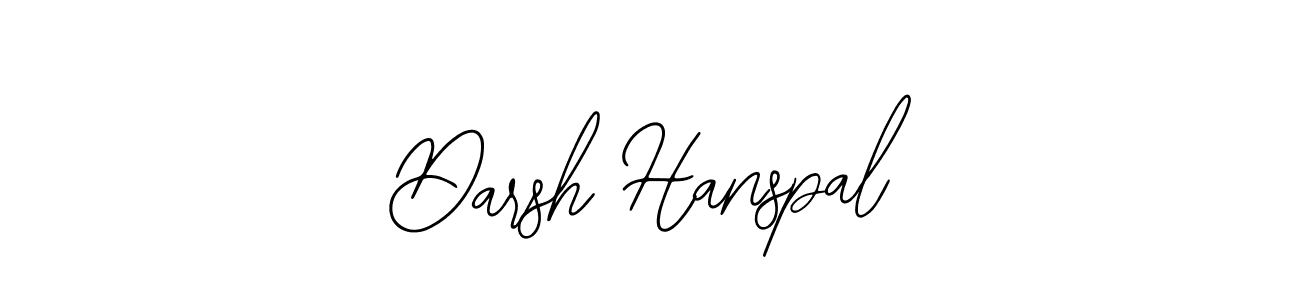 Use a signature maker to create a handwritten signature online. With this signature software, you can design (Bearetta-2O07w) your own signature for name Darsh Hanspal. Darsh Hanspal signature style 12 images and pictures png