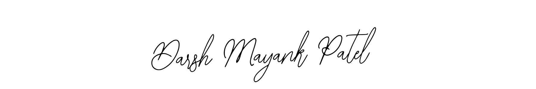 How to make Darsh Mayank Patel name signature. Use Bearetta-2O07w style for creating short signs online. This is the latest handwritten sign. Darsh Mayank Patel signature style 12 images and pictures png