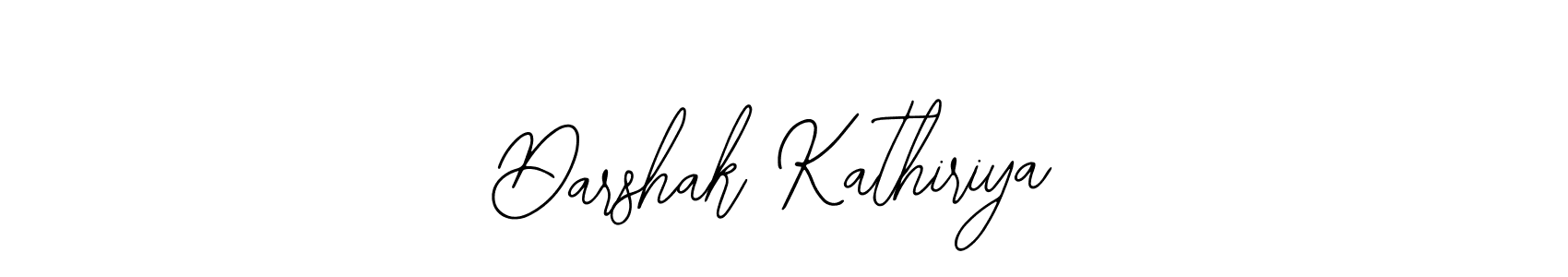 Use a signature maker to create a handwritten signature online. With this signature software, you can design (Bearetta-2O07w) your own signature for name Darshak Kathiriya. Darshak Kathiriya signature style 12 images and pictures png