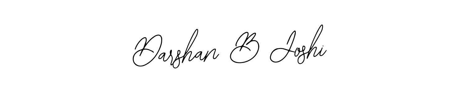 How to make Darshan B Joshi name signature. Use Bearetta-2O07w style for creating short signs online. This is the latest handwritten sign. Darshan B Joshi signature style 12 images and pictures png