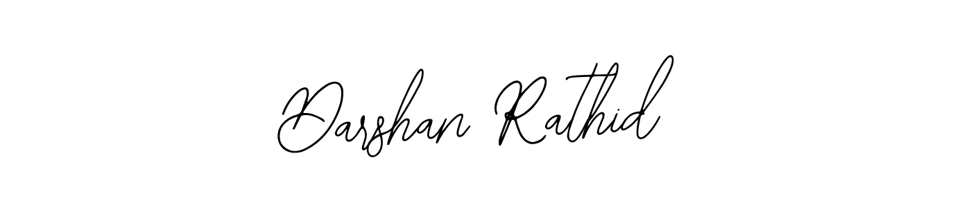 How to make Darshan Rathid name signature. Use Bearetta-2O07w style for creating short signs online. This is the latest handwritten sign. Darshan Rathid signature style 12 images and pictures png