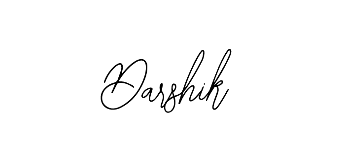 Design your own signature with our free online signature maker. With this signature software, you can create a handwritten (Bearetta-2O07w) signature for name Darshik. Darshik signature style 12 images and pictures png