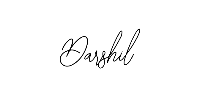 How to make Darshil name signature. Use Bearetta-2O07w style for creating short signs online. This is the latest handwritten sign. Darshil signature style 12 images and pictures png