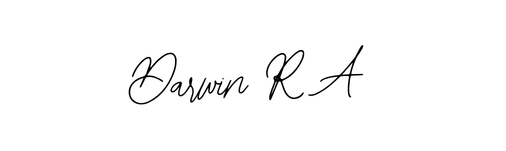 The best way (Bearetta-2O07w) to make a short signature is to pick only two or three words in your name. The name Darwin R A include a total of six letters. For converting this name. Darwin R A signature style 12 images and pictures png