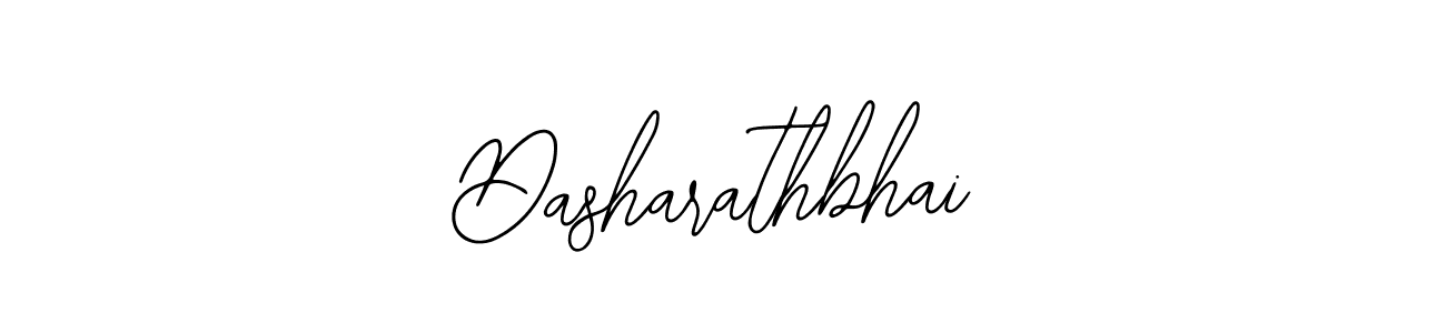 How to make Dasharathbhai name signature. Use Bearetta-2O07w style for creating short signs online. This is the latest handwritten sign. Dasharathbhai signature style 12 images and pictures png